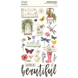 Simple Vintage Meadow Flowers 6x12 Chipboard - Simple Stories
