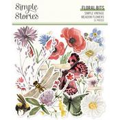 Simple Vintage Meadow Flowers Floral Bits & Pieces - Simple Stories - PRE ORDER