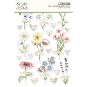 Simple Vintage Meadow Flowers Sticker Book - Simple Stories