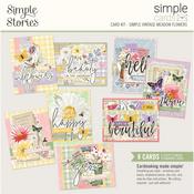 Simple Vintage Meadow Flowers Simple Cards Card Kit - Simple Stories - PRE ORDER