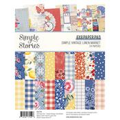 Simple Vintage Linen Market 6x8 Pad - Simple Stories - PRE ORDER