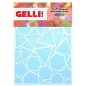 Geo 5x7 Stencil - Gelli Arts