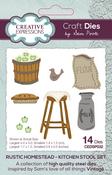 Kitchen Stool Set - Rustic Homestead - Creative Expressions Craft Die By Sam Poole