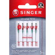Size 10/70 5/Pkg - SINGER Universal Regular Point Machine Needles