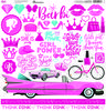 Think Pink! 12x12 Sticker Sheet - Reminisce - PRE ORDER