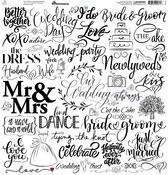 Our Wedding 12x12 Sticker Sheet - Reminisce