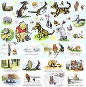 Winnie the Pooh and Friends 12x12 Sticker Sheet - Reminisce