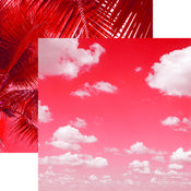 Coral Clouds Paper - Coral Crush - Reminisce