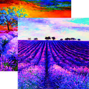 Purple Fields Paper - Nature's Reflection - Reminisce