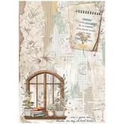 Window Rice Paper - Create Happiness Secret Diary - Stamperia