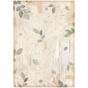 Leaves Rice Paper - Create Happiness Secret Diary - Stamperia
