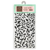 Leaves Pattern Stencil - Create Happiness Secret Diary - Stamperia