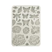 Butterflies & Flowers A5 Silicon Mold - Create Happiness Secret Diary - Stamperia