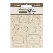 Moon Decorative Chips - Create Happiness Secret Diary - Stamperia