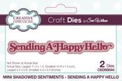 Sending A Happy Hello - Creative Expressions Craft Dies By Sue Wilson