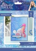Charming Coral - Sara Signature Enchanted Ocean 2D Embossing Folder 5"X7"