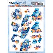 Blue Bird - Happy Blue Birds - Find It Trading Berries Beauties 3D Push Out Sheet