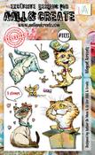 Alleycat Acrocats - AALL And Create A6 Photopolymer Clear Stamp Set