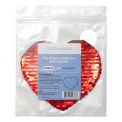Red, 4.75" x 4",  2 pack - Craft Express Red Sequin Small Heart