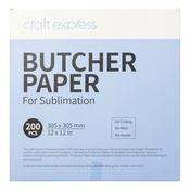12" x 12", 200 sheet pack - Craft Express Butcher Paper for Sublimation