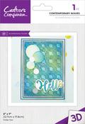 Contemporary Waves - Crafter's Companion 3D Embossing Folder 5"X7"