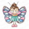 Mini Oddball Butterfly Girl - Stamping Bella Cling Stamps