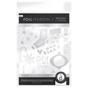 A Candy Cane Christmas Foil Fusion Adhesive Sheets - Tonic Studios