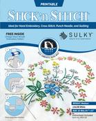 White, 8.5"x11" - Sulky Stick 'n Stitch Printable Sheets 5/Pkg