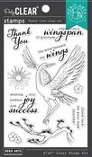 Crane Wishes - Hero Arts Clear Stamps 4"X6"