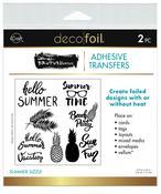 Summer Sizzle - Deco Foil Adhesive Transfer Sheet by Brutus Monroe 5.9"X5.9"