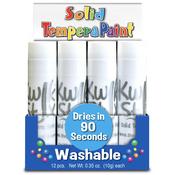 White - Kwik Stix Solid Tempera Paint Sticks 12/Pkg