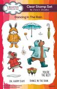 Dancing In The Rain - Creative Expressions Taylor Made Journals Clear Stamp 4"X6"