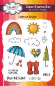 Rain Or Shine - Creative Expressions Taylor Made Journals Clear Stamp 4"X6"