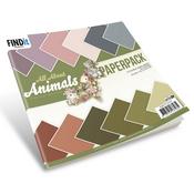 Solid Colors, All About Animals - Find It Trading Precious Marieke  Paper Pack 8"X8" 12/Pkg