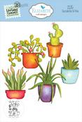 Succulents & Pots - Elizabeth Craft Metal Die