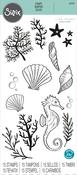 Ocean Elements Clear Stamps - Sizzix