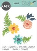 Flowers & Ferns Thinlits Dies - Sizzix