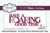 Art Deco Have A Roaring Good Time - Creative Expressions Craft Dies By Sue Wilson