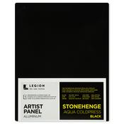 Black, For Wet Media - Stonehenge Aqua Coldpress Pre-Mounted Aluminum Panel 5"X7"