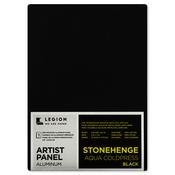 Black, For Wet Media - Stonehenge Aqua Coldpress Pre-Mounted Aluminum Panel 8"X10"