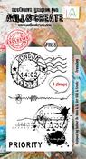 Franking - AALL And Create A8 Photopolymer Clear Stamp Set