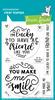 Give It A Whirl Message: Friends Clear Stamps - Lawn Fawn