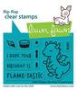 Little Dragon Flip Flop Clear Stamps - Lawn Fawn