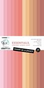 Nr. 190, Sweet As A Peach - Studio Light Essentials Unicolor Paper Pad 11.8"X5.9" 24/Pkg