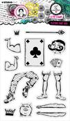 Nr. 648, Playing Card Men - Art By Marlene Signature Collection Clear Stamps