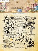 Nr. 671, Script & Wildflowers - Studio Light Jenine's Mindful Art Wild & Free Clear Stamp
