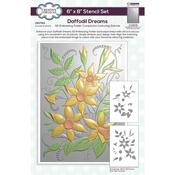 Daffodil Dreams - Creative Expressions Companion Coloring Stencil 6"X8"