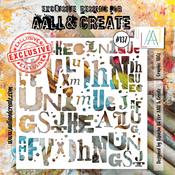 Graphic ABCs - AALL And Create Stencil 6"X6"
