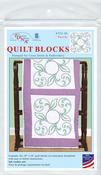 Swirls   - Jack Dempsey Stamped White Quilt Blocks 18"X18" 6/Pkg