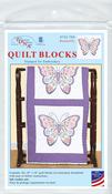 Butterfly   - Jack Dempsey Stamped White Quilt Blocks 18"X18" 6/Pkg